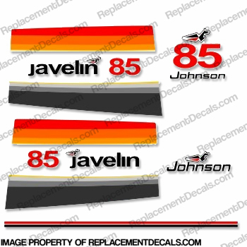 Johnson 1977 85hp Javelin Decals INCR10Aug2021