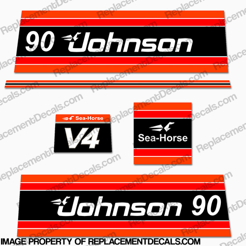 Johnson 1981 90hp Decals INCR10Aug2021