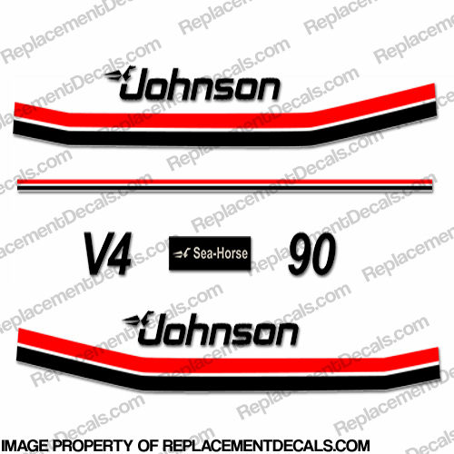 Johnson 1983 90hp Decals INCR10Aug2021
