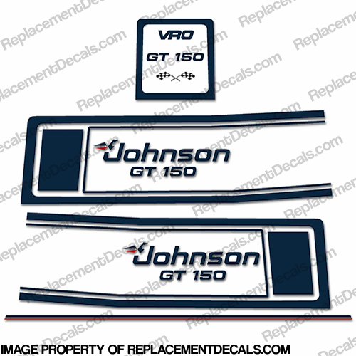 Johnson 1988 - 1990 GT 150hp Decals INCR10Aug2021