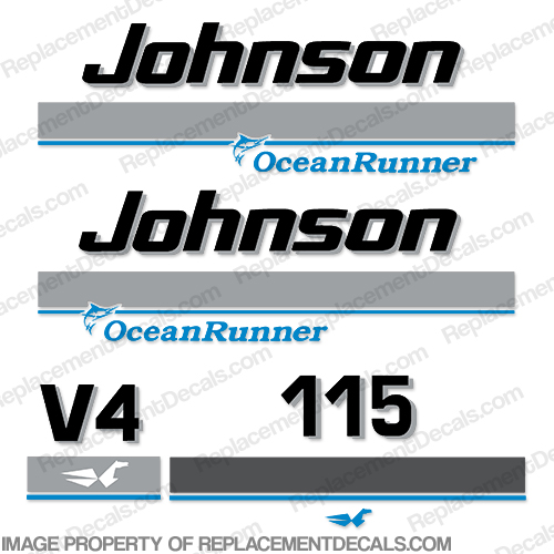 Johnson 115hp OceanRunner Decals ocean runner, ocean-runner, INCR10Aug2021