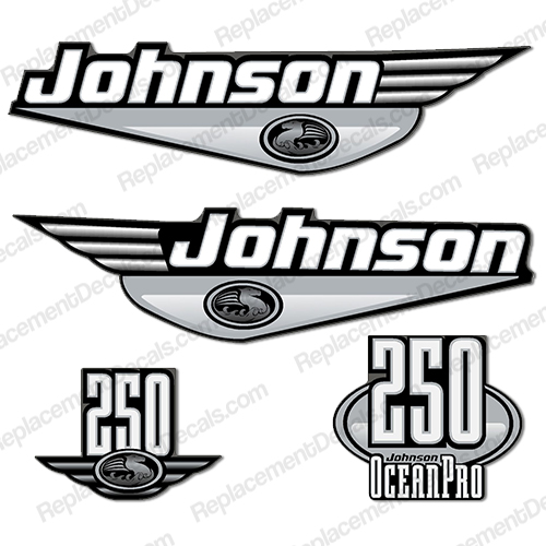 Johnson 250hp OceanPro Decals - You Choose Color! ocean, pro, ocean pro, ocean-pro, INCR10Aug2021