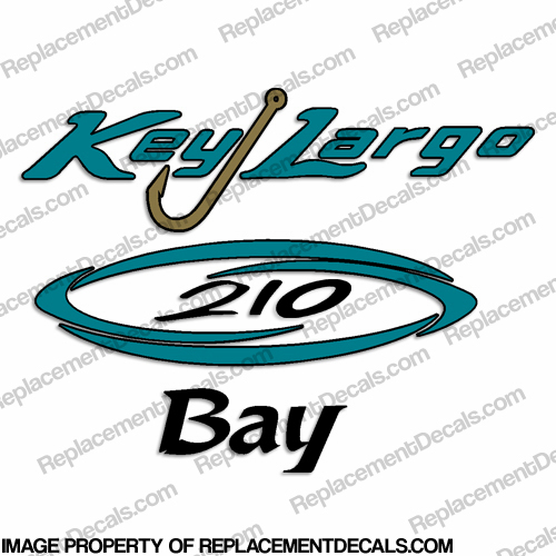 Key Largo 210 Bay Boat Decal INCR10Aug2021