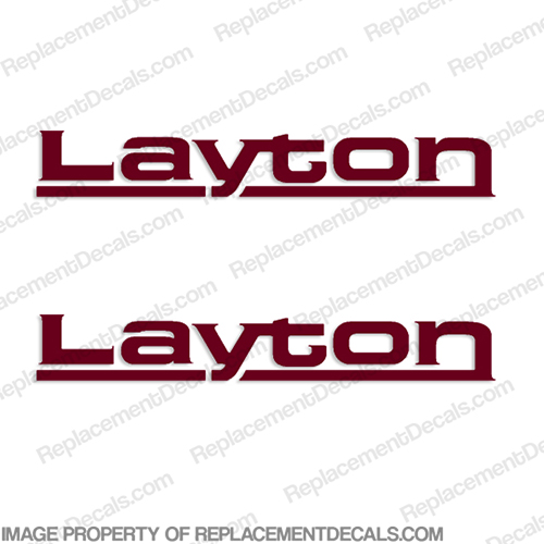 Layton by Skyline RV Decals - (Set of 2) Any Color! INCR10Aug2021