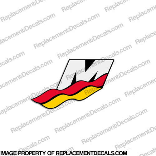 Mercury "M" Racing M Logo Decal - Various sizes Mercury, marine, "M", Racing, M, Logo, Decal, Various, sizes, red, yellow,