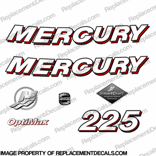 Mercury 225hp Optimax Decals - 2006 INCR10Aug2021