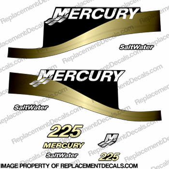 Mercury 225hp Salwater Decal Kit - Fighting Yellow! INCR10Aug2021
