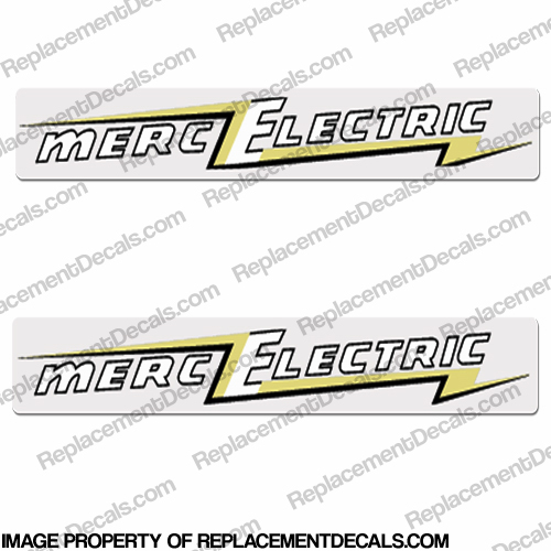 Mercury 1955 25HP Electric Outboard Engine Decals INCR10Aug2021