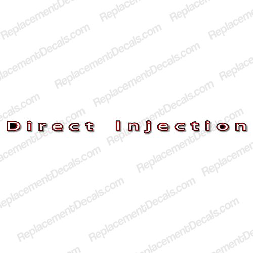Mercury "Direct Injection" Decal INCR10Aug2021
