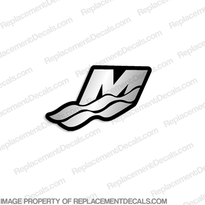 Mercury "M" Logo Decal 4.5" - Chrome INCR10Aug2021