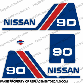 Nissan 90hp Decal Kit - 1984 - 1995 INCR10Aug2021