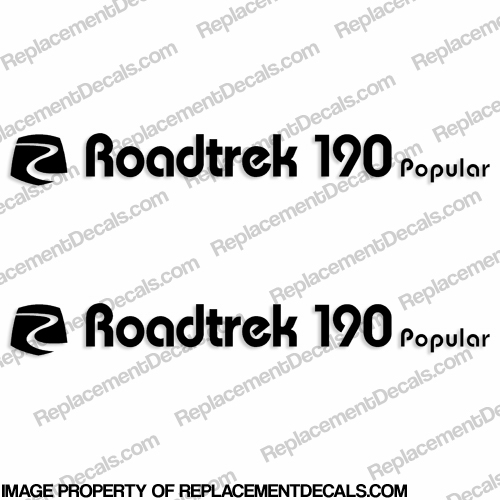 RoadTrek 190 Popular w/Logo RV Decals (Set of 2) Any Color! INCR10Aug2021