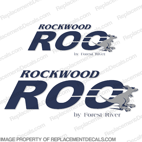 Rockwood Roo by Forest River RV Decals (Set of 2)  INCR10Aug2021