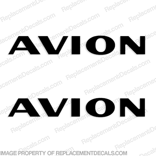 Avion by Fleetwood RV Logo Decals - style 1 - (Set of 2) Any Color! recreational, vehicle, rv, camper, trailer, caravan, fw, fleet, wood, avion, INCR10Aug2021