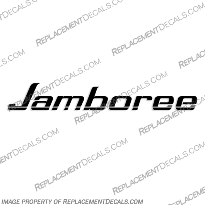 Jamboree by Fleetwood RV Logo Decal (Single)  Any Color!  Jamboree, by, fleetwood, rv, decal, decals, set, sticker, kit, any, color, single, logo, motorhome, travel, trailer, camper, 