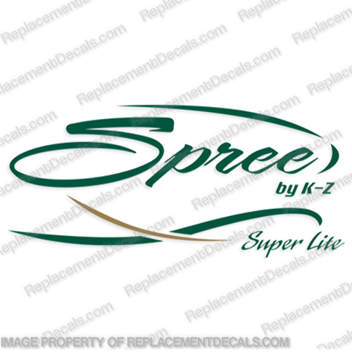 Spree Super Lite Trailer Camper RV Decal Package by K-Z  k, z, recreational, vehicle, INCR10Aug2021