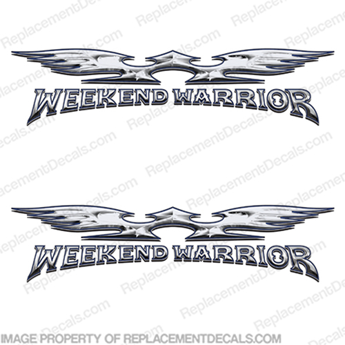 Weekend Warrior RV Logo Decals (Set of 2) INCR10Aug2021