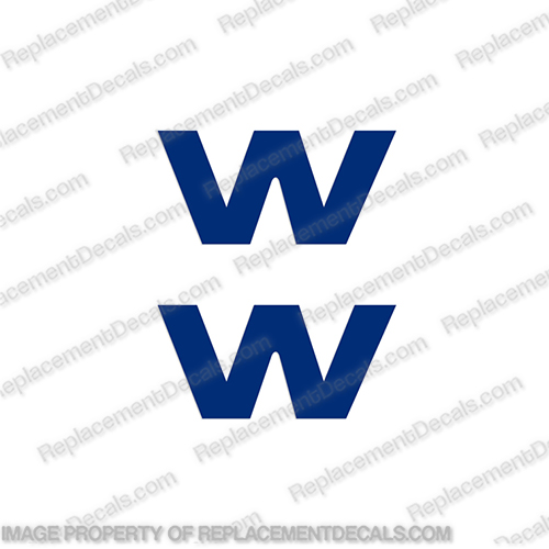 Winnebago Chalet W Logo -  Any Color!  rv,decals,winnebago,w,logo,camper,trailer,sticker