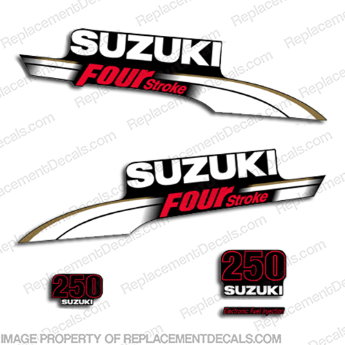 Suzuki 250hp DF250 Decal Kit - White INCR10Aug2021