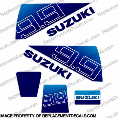 Suzuki 9.9hp Decal Kit - 1980s INCR10Aug2021