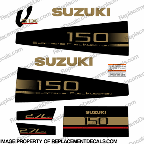 Suzuki 150hp DT150 Decal Kit INCR10Aug2021