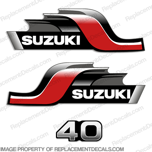 Suzuki DT40 40hp Decal Kit - 1998 INCR10Aug2021