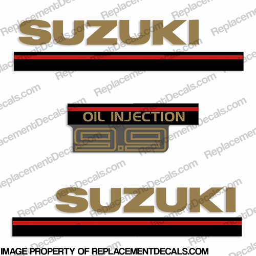 Suzuki 9.9hp 2-Stroke Decal Kit - 1995 INCR10Aug2021
