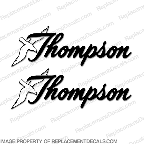 Thompson Boat Logo Decals (Set of 2) - Any Color! INCR10Aug2021