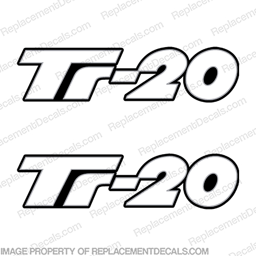Triton TR-20 Boat Logo Decals (Set of 2)  TR, 20, earl, bentz, tr20, tr 20, INCR10Aug2021