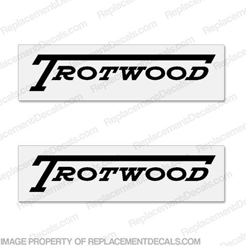 Trotwood Lark RV Decals - 1963 (Set of 2) trot wood, trot-wood, INCR10Aug2021