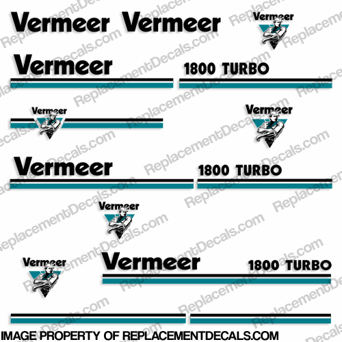 Vermeer 1800 Turbo Chipper Decals INCR10Aug2021