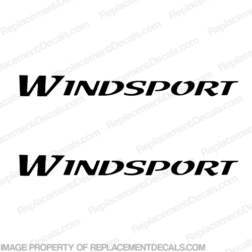 Windsport RV Logo Decals - (Set of 2) Any Color! wind sport, wind-sport, INCR10Aug2021