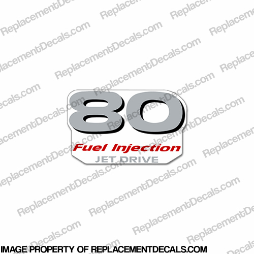 Yamaha "80 Fuel Injected" Decal - Rear INCR10Aug2021