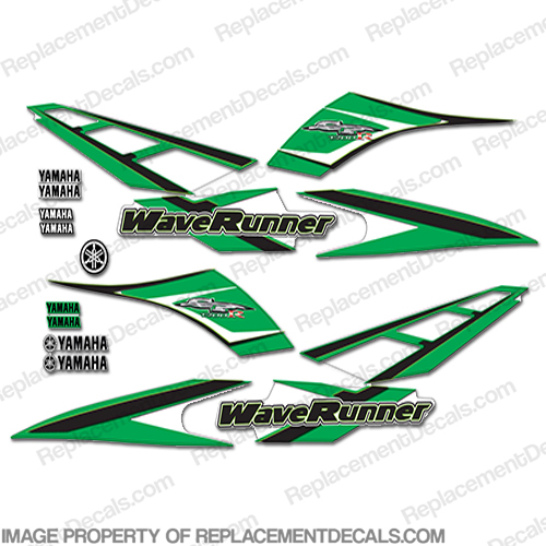 Yamaha 2001 GP1200R PWC Decals - Green INCR10Aug2021