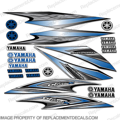 Yamaha 2005 GP1200R PWC Decals - Blue INCR10Aug2021