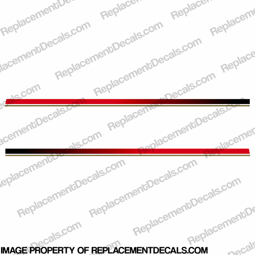 Yamaha HPDI Lower Unit Stripes - Red/Gold INCR10Aug2021