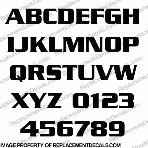 Registration Numbers & Letters Decal Kit (Standard Block Font) - Any Color! INCR10Aug2021
