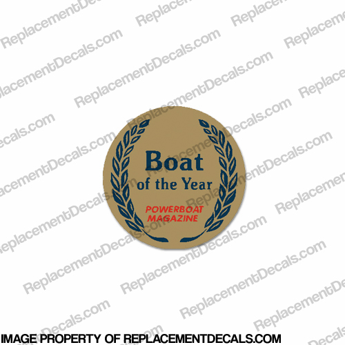 Boat of the Year (Powerboat Magazine) Decal INCR10Aug2021