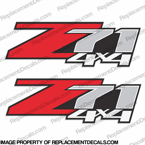 Chevy Z71 4X4 Truck Decals - (Set of 2) INCR10Aug2021
