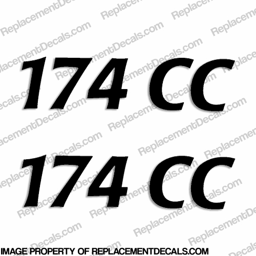 Cobia Boats "174CC" Decals (Set of 2) - Any Color! INCR10Aug2021