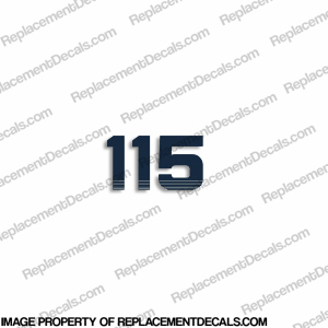 Evinrude Single "115" Decal 1993 - 1997 INCR10Aug2021
