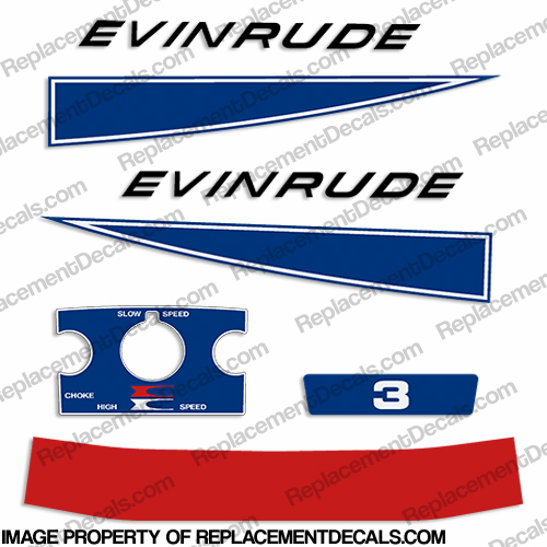 Evinrude 1968 3hp Decal Kit INCR10Aug2021