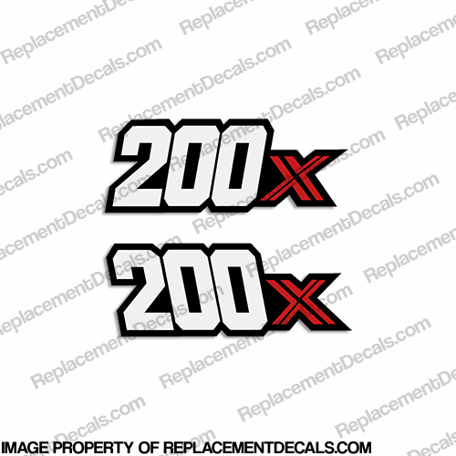 Honda 1983-1984 ATC "200X" Fender Decals 83, 84, 1983, 1984, 200 x, 200-x, INCR10Aug2021