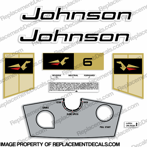 Johnson 1969 6hp Decals INCR10Aug2021