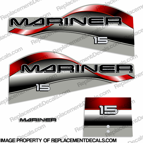 Mariner 15hp Decal Kit - 1998 INCR10Aug2021