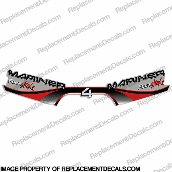 Mariner 4hp Four Stroke Decal Kit 1999 - 2000 INCR10Aug2021