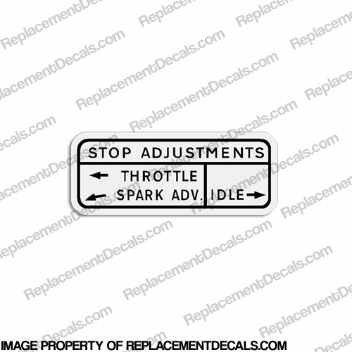 Mercury "Stop Adjustments Decal INCR10Aug2021