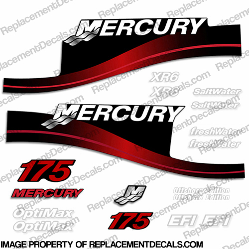 Mercury 175hp Decal Kit - 1999-2004 All Models Available (Red) 175 decals, mercury 175 hp, mercury saltwater, mercury saltwater decals, mercury freshwater decals, mercury efi decals, mercury optimax decals, mercury xr6 decals, mercury offshore edition decals, mercury efi saltwater decals, mercury optimax saltwater decals, mercury efi freshwater decals, mercury efi saltwater decals, mercury saltwater, mercury freshwater, mercury efi, mercury optimax, mercury xr6, mercury offshore edition, mercury efi saltwater, mercury optimax saltwater, mercury efi freshwater, mercury efi saltwater, merc decals, merc 175, merc 175 decals, optimax saltwater, efi saltwater, offshore edition, xr6, efi freshwater, mercury 175 optimax saltwater, mercury 175 optimax saltwater decals