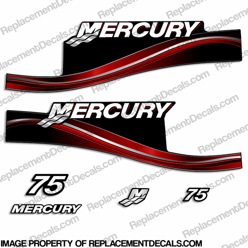 Mercury 75hp ELPTO Decal Kit - 2005 INCR10Aug2021