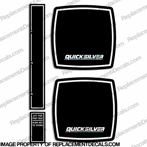 Mercury Quicksilver Throttle Control Decals INCR10Aug2021